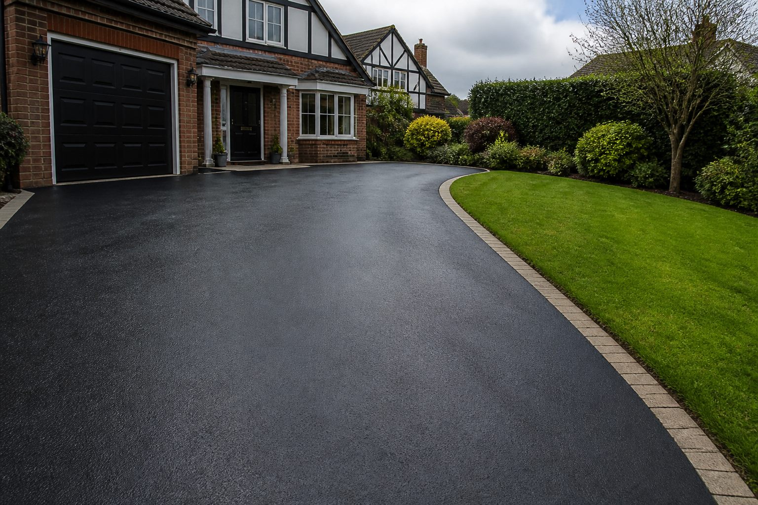 Restored tarmac driveway in Belfast